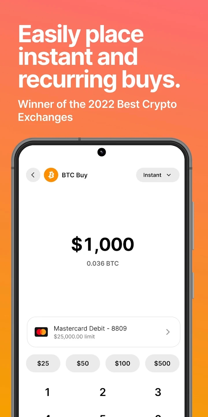 Gemini Buy Bitcoin and Crypto Screenshot 2