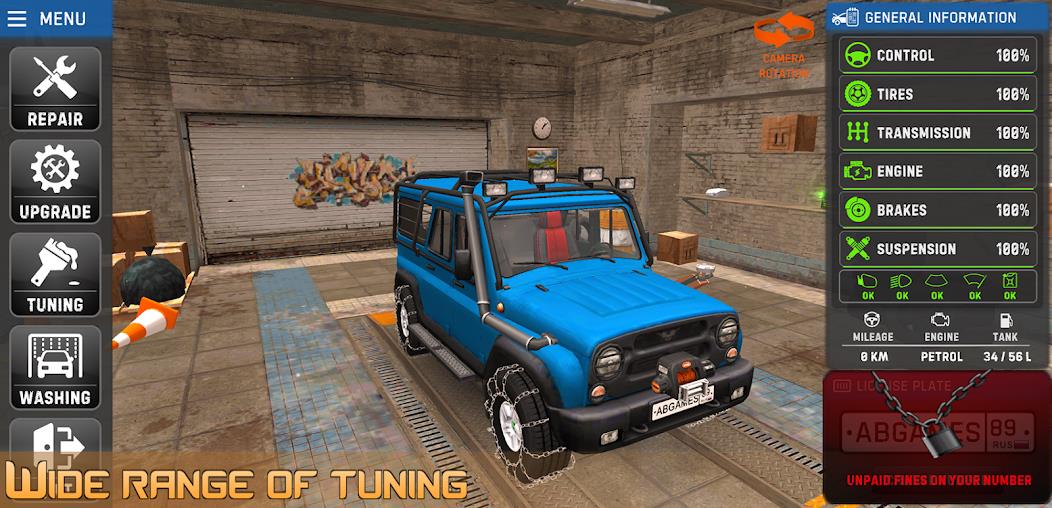 Russian Car Driver UAZ HUNTER Mod应用截图第3张