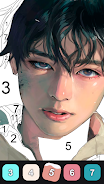 Kpop Paint by Numbers BT21 Captura de pantalla 2