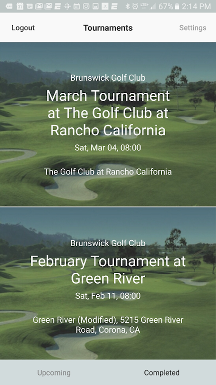 EZ Golf League应用截图第1张