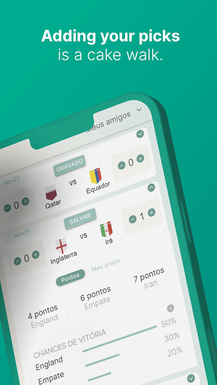 Predict the winner soccer 2022 Captura de tela 4