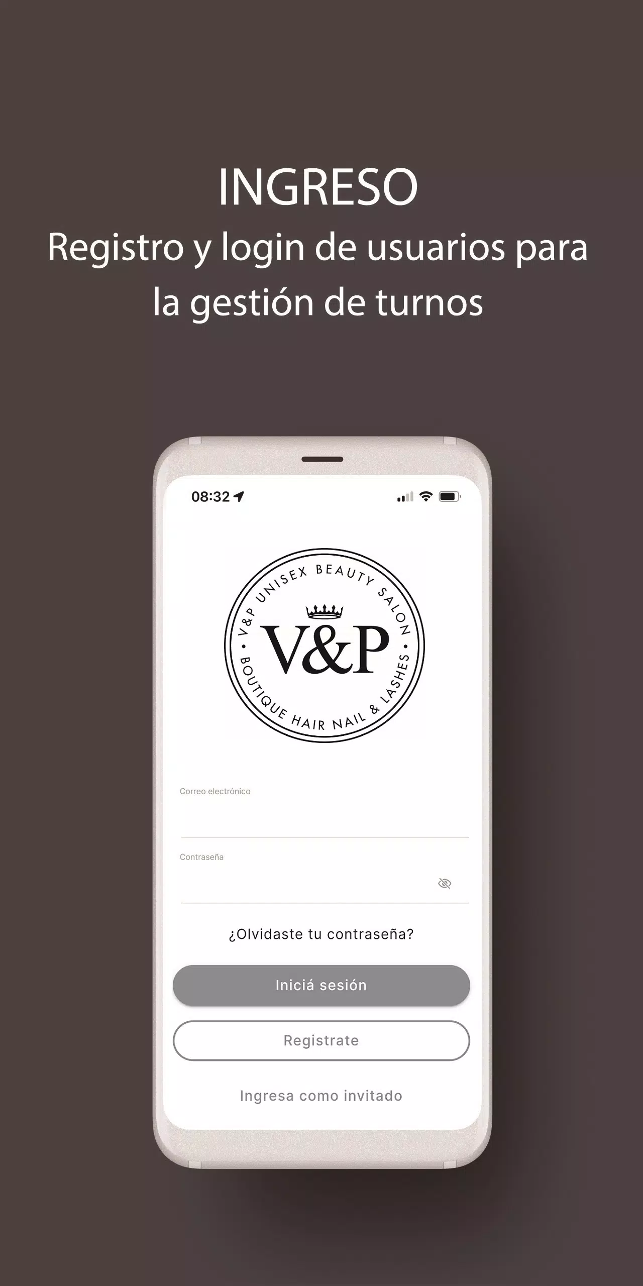 V&P Beauty Salon Turnos Screenshot 1