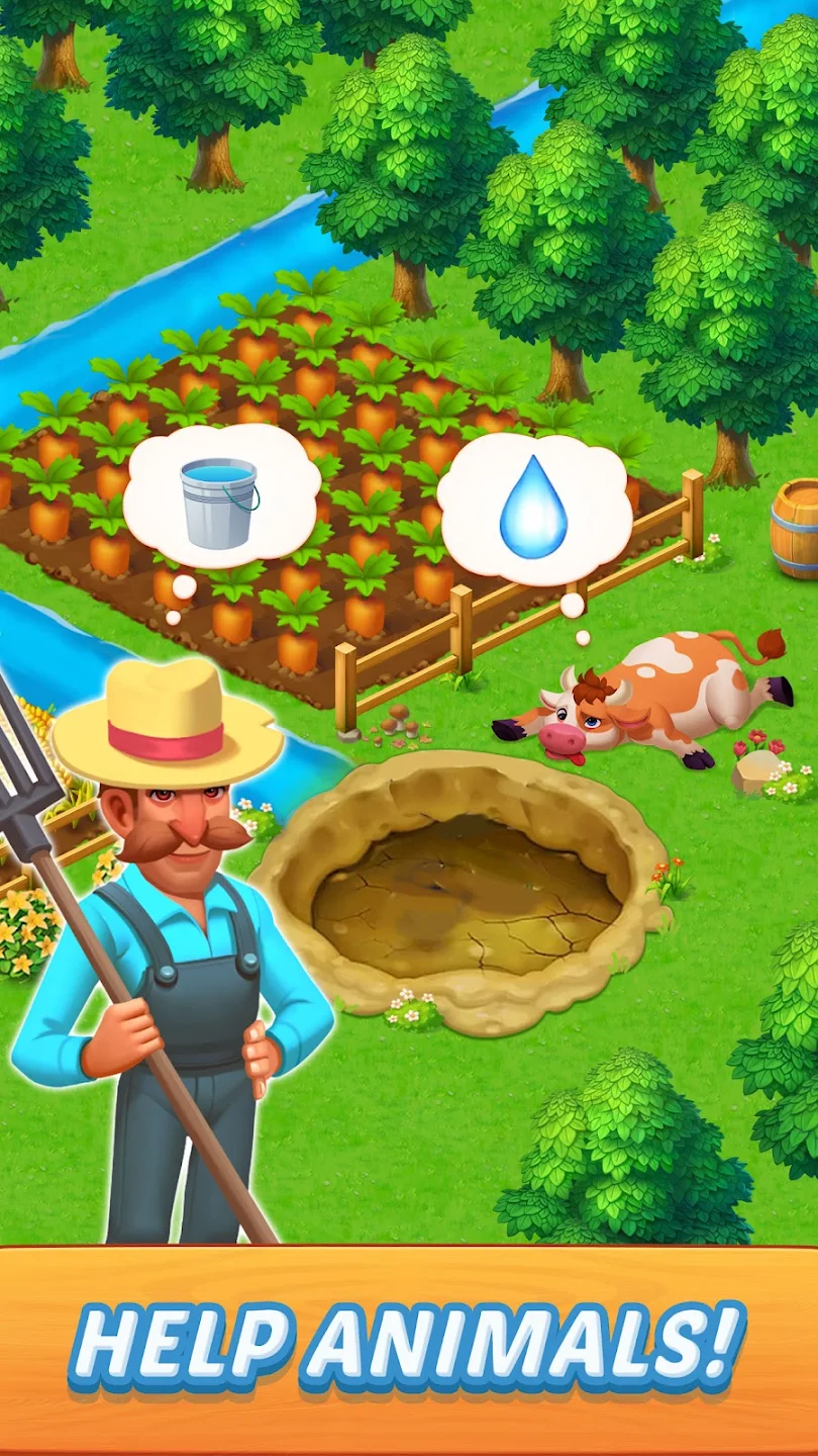 Solitaire Farm Adventure Games Captura de tela 4