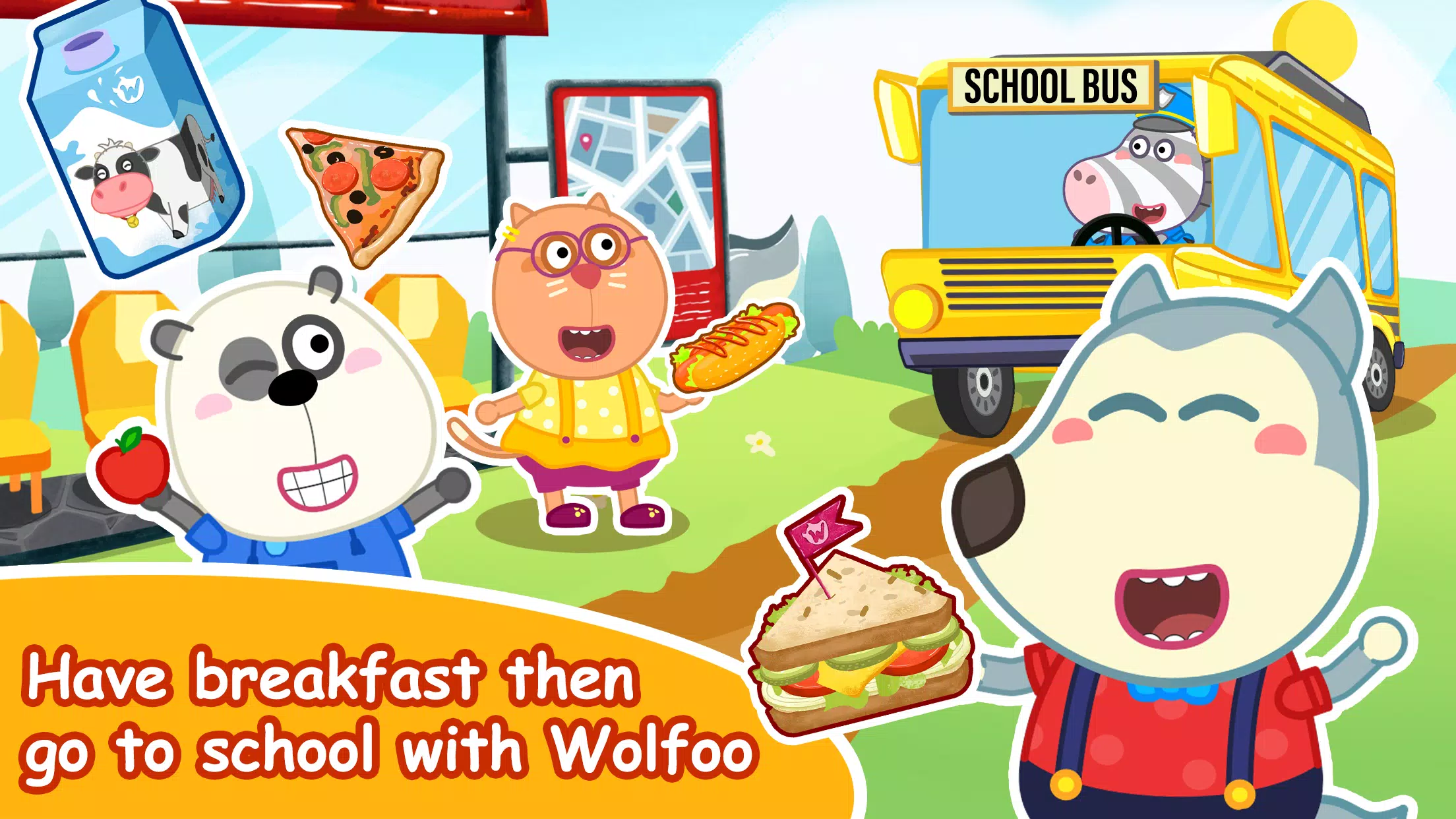 Wolfoo A Day At School应用截图第1张