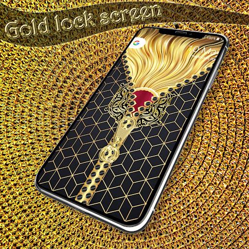 Gold lock screen Captura de pantalla 3