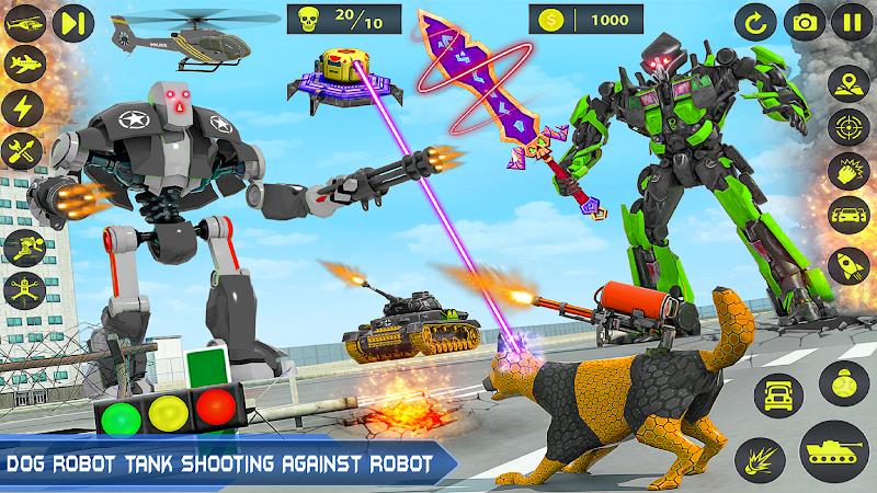 Army Tank Robot Car Games: Captura de tela 1