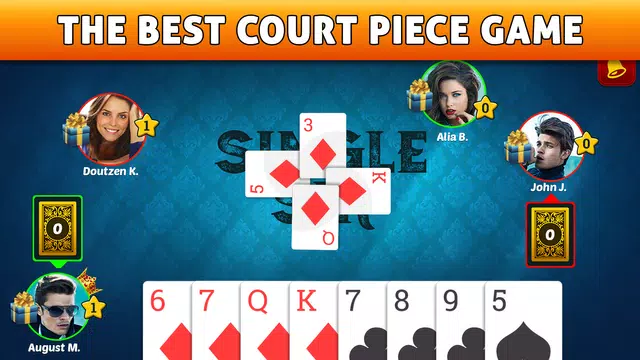 Court Piece - Rang Card Games Скриншот 1