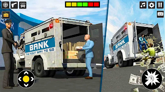 Bank Cash Van Driver Simulator Captura de pantalla 1