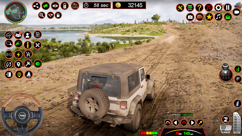 4x4 Jeep Driving Offroad Games Captura de tela 3