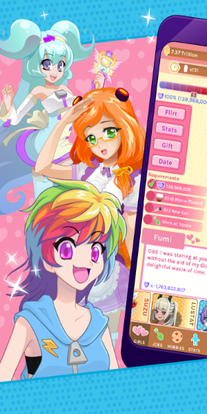 Crush Crush - Idle Dating Sim Screenshot 1