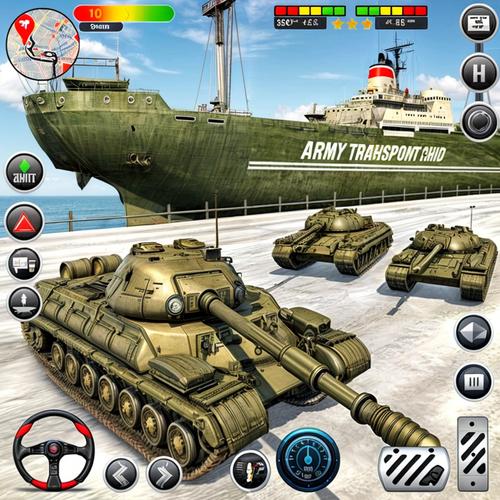 Army Transport Tank Ship Games Captura de tela 3