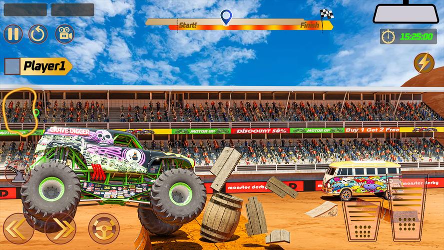 Monster Truck: Derby Games Скриншот 3