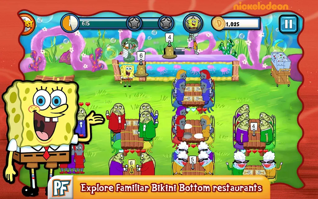 SpongeBob Diner Dash Capture d'écran 1