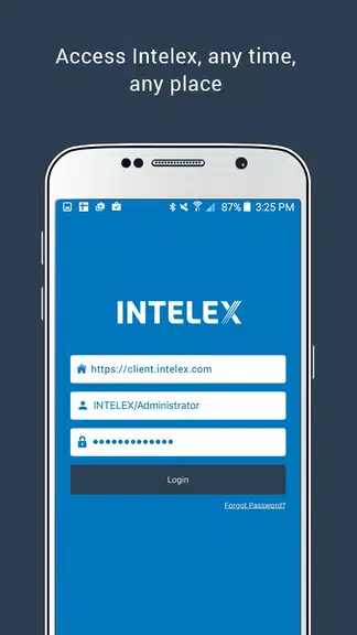 Intelex Mobile Screenshot 1