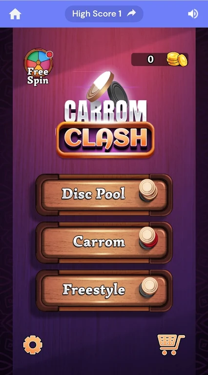 Carrom Games スクリーンショット 1