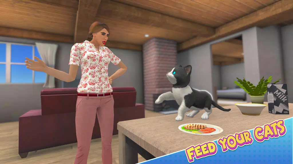 Kitten Game Pet Cat Simulator Captura de tela 3