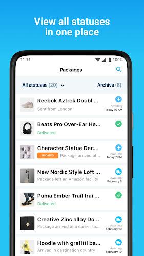 Package Tracker - pkge Mobile Скриншот 2