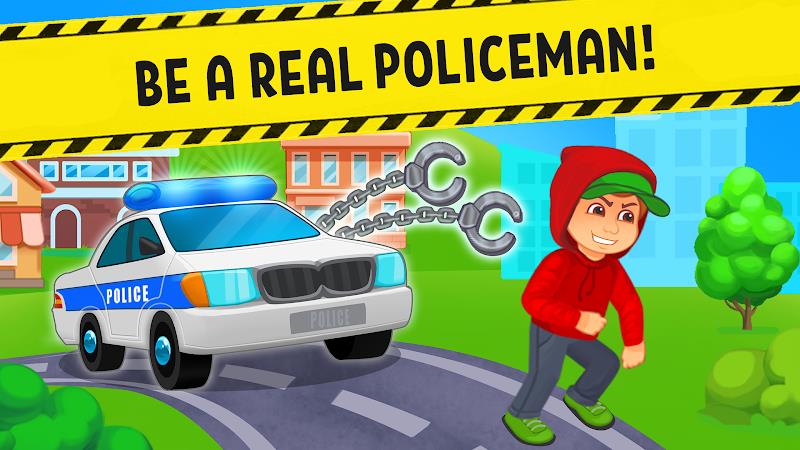 Police Car x Kids Racing Games应用截图第1张