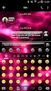 SMS Messages GlassNebula Theme Скриншот 4