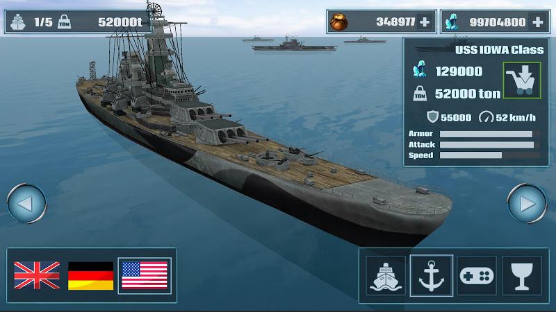 Warship War :Navy Fleet Combat Captura de tela 1