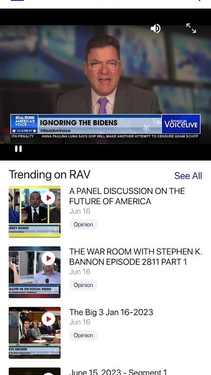 Real America’s Voice News Capture d'écran 1