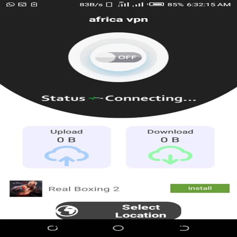 AFRICA VPN スクリーンショット 1