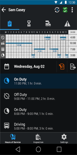 Garmin eLog™ Compliant ELD Screenshot 2