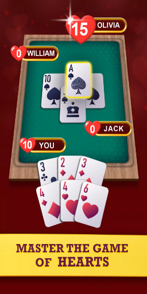 Hearts: Classic Card Game Fun スクリーンショット 2