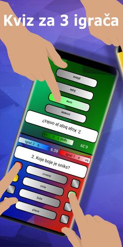 Kviz za 3 & 4 igrača應用截圖第1張