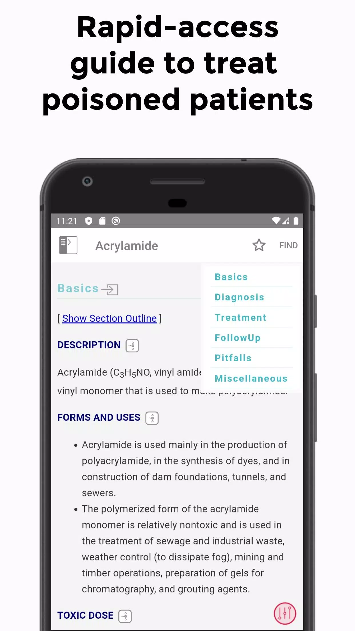 5 Minute Toxicology Consult Capture d'écran 2
