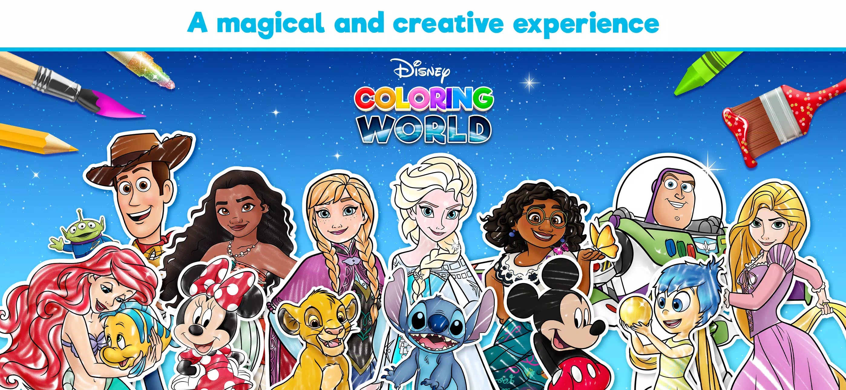 Disney Coloring World स्क्रीनशॉट 1