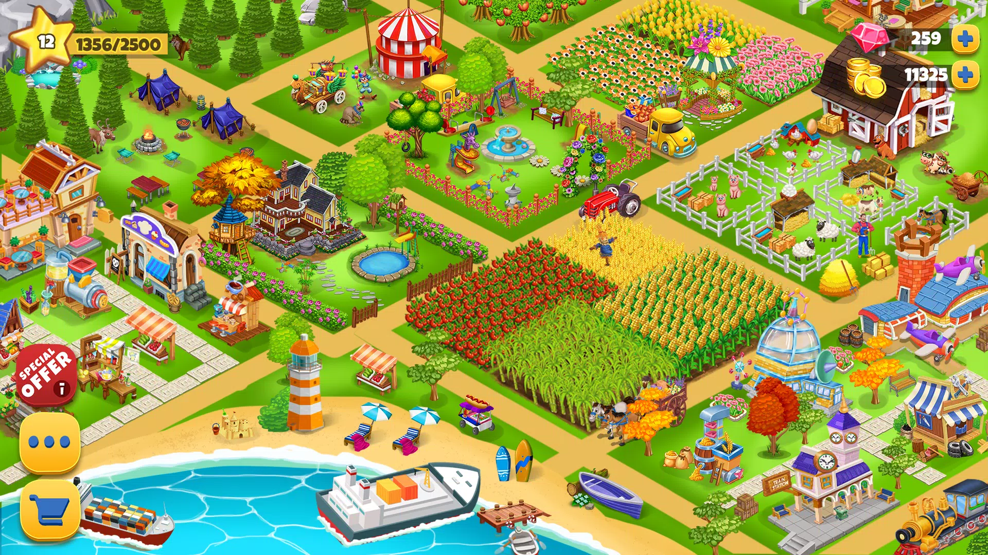 Farm Day фермер: Offline игры Скриншот 1