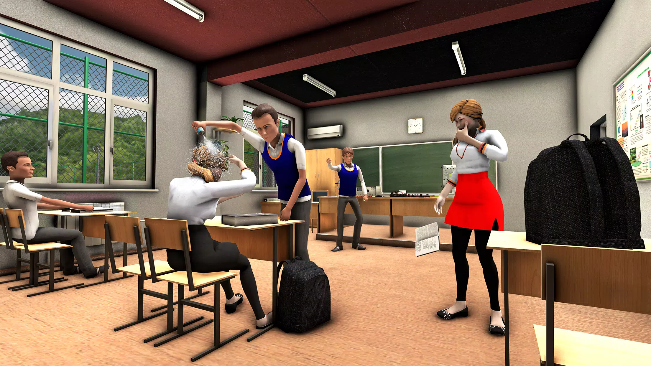 Bad Guys at School: Bad Boy 3D スクリーンショット 2