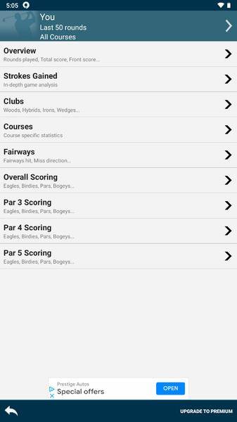 Golf Pad: Golf GPS & Scorecard Capture d'écran 2