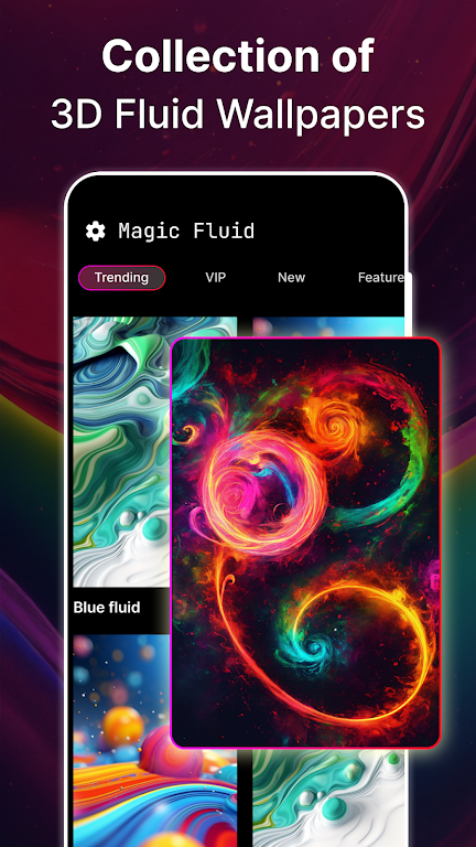 Fluid Live Wallpaper 3D 스크린샷 2