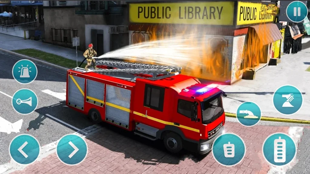 Emergency Police Fire Truck 3d スクリーンショット 1