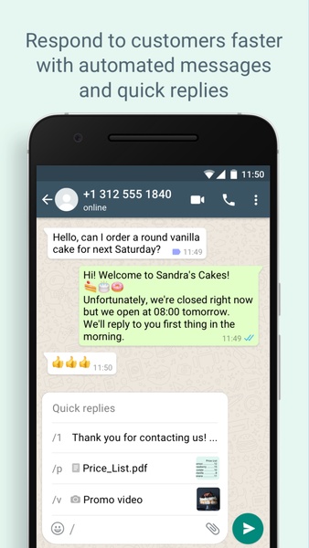 WhatsApp Business Screenshot 2