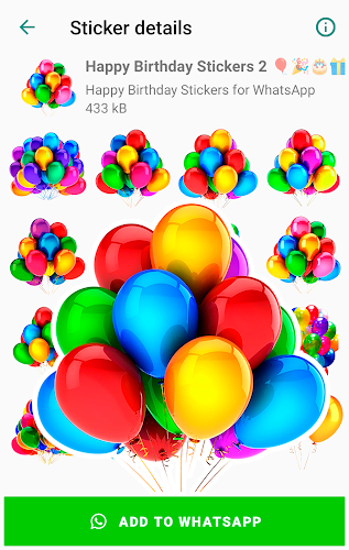 Birthday Stickers for WhatsApp Captura de tela 1