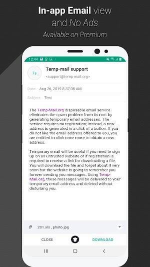 Temp Mail Mod スクリーンショット 4