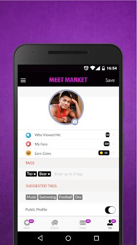 Meet Market: Gay Chat & Dates Capture d'écran 3