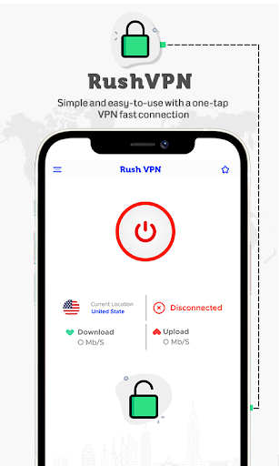 Rush VPN - Secure and Fast VPN スクリーンショット 3