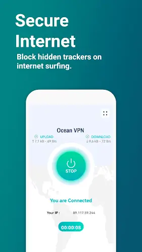 Ocean VPN - Secure VPN Proxy應用截圖第1張