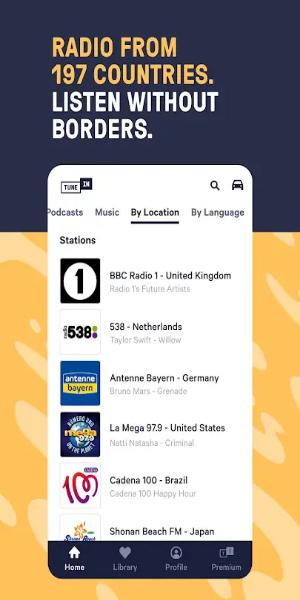 TuneIn Radio Pro Screenshot 1