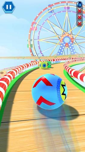 3D Sky Rolling Going Ball Game Captura de tela 2