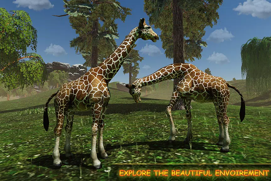 Giraffe Family Life Jungle Sim スクリーンショット 2