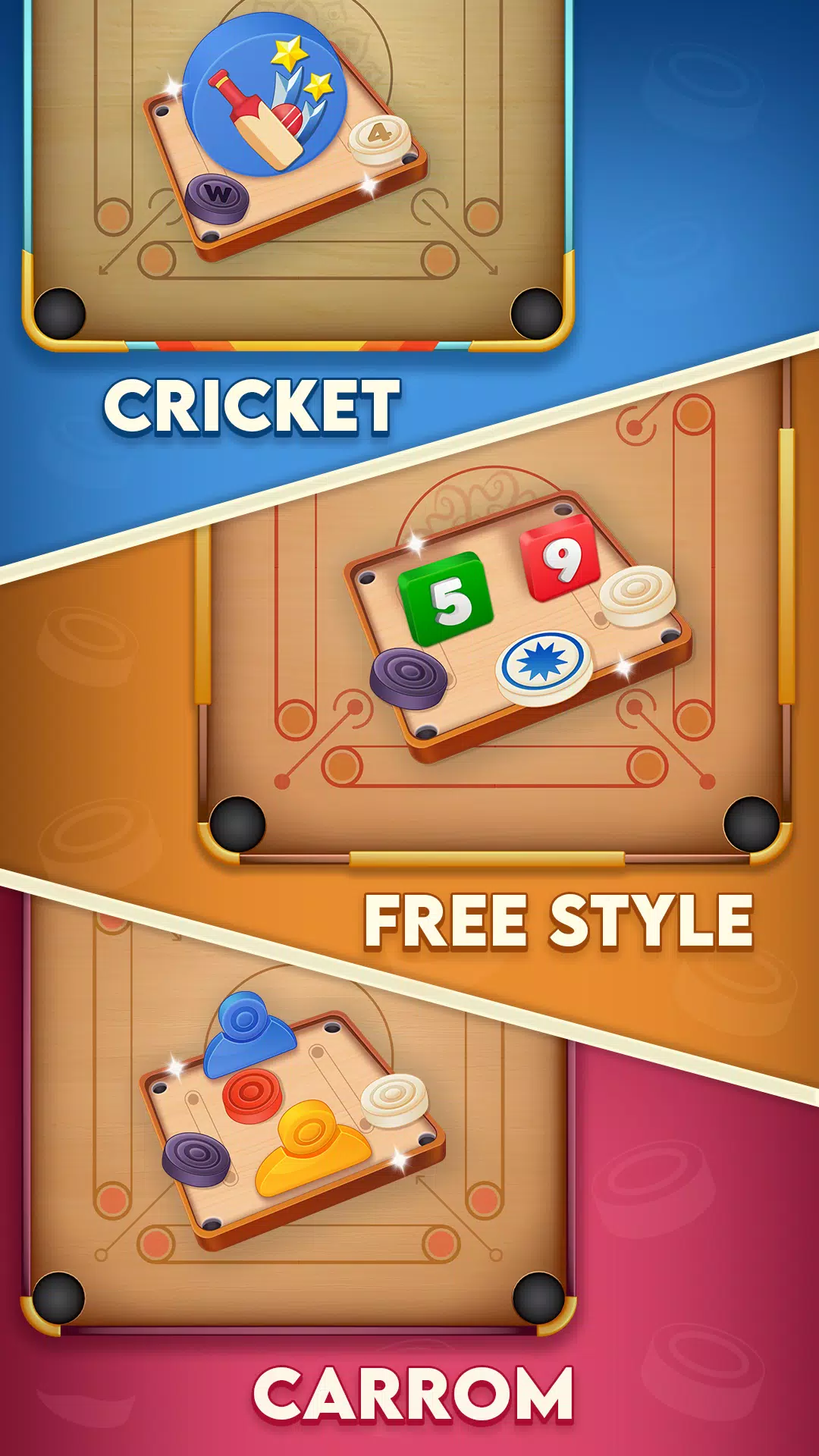 Carrom Cricket Скриншот 1