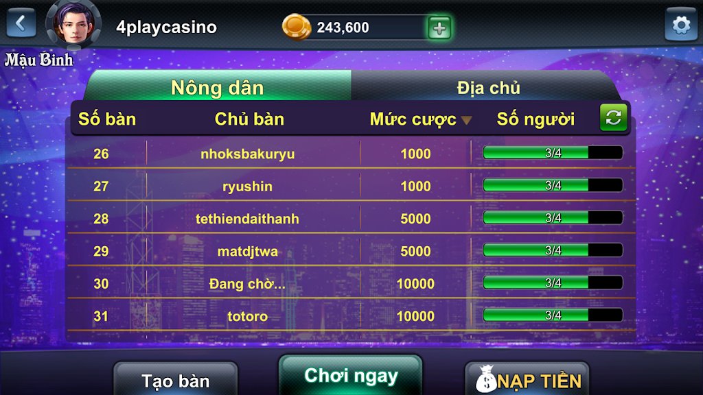 4Play - Mau Binh Online應用截圖第2張