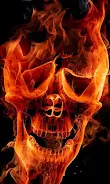 Fire Skulls Live Wallpaper Captura de tela 3