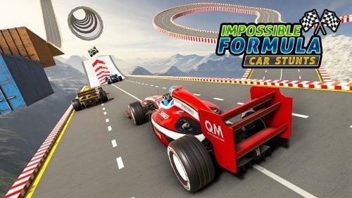 Formula Car Racing Stunts Ramp Скриншот 2