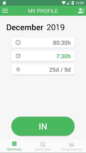 Working Timer - Timesheet 스크린샷 1